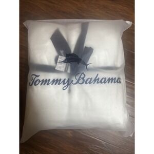 Tommy‎ Bahama White Flannel Blanket Throw Ultra Soft 50" x 70" NWT